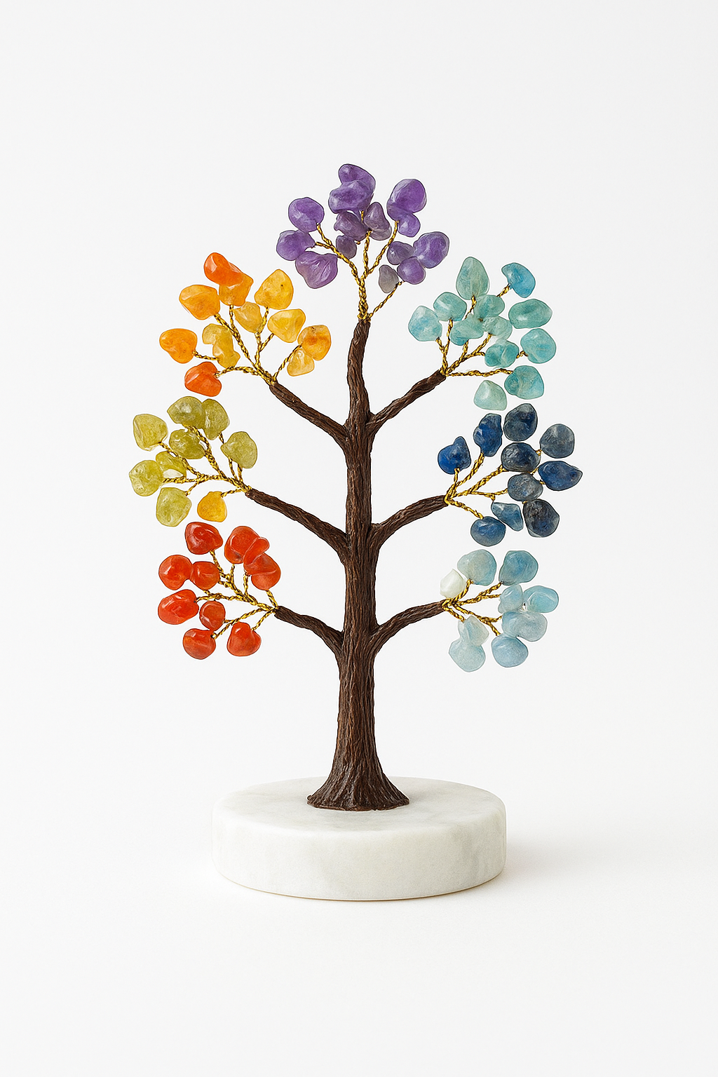 7 Chakra Crystal Tree for Healing, Positivity & Prosperity