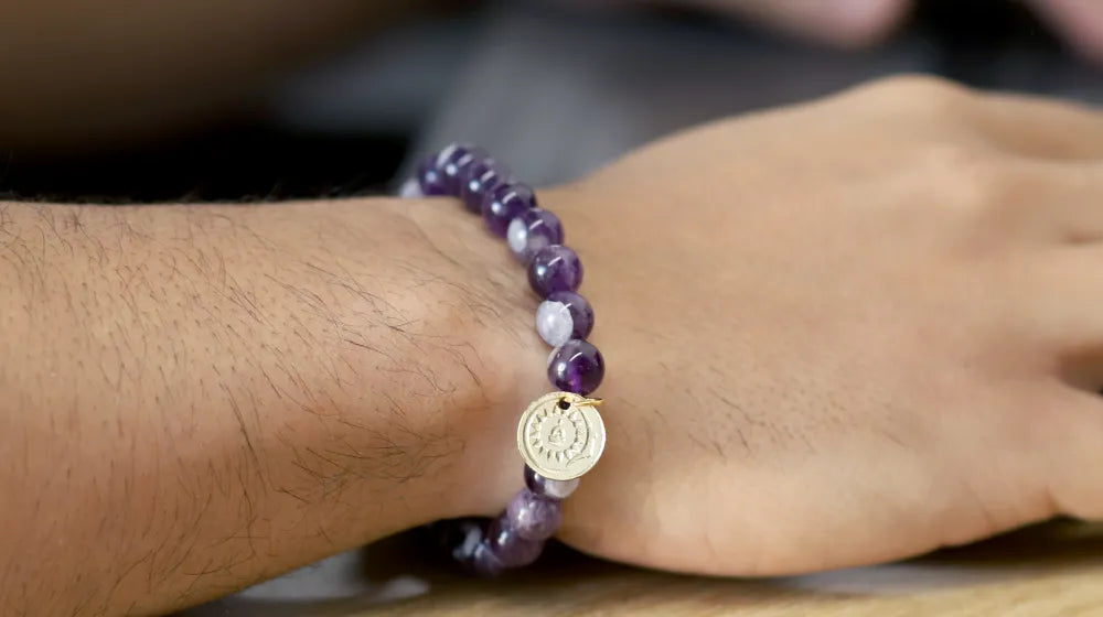 Amethyst Bracelet – Natural Healing Crystal for Peace, Protection & Spiritual Growth