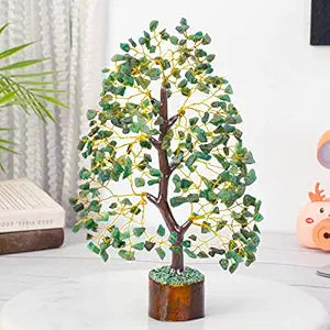 Green Aventurine Crystal Tree – For Luck, Prosperity.