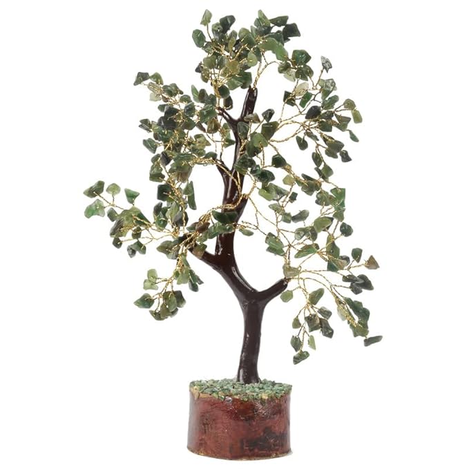 Green Aventurine Crystal Tree – For Luck, Prosperity.