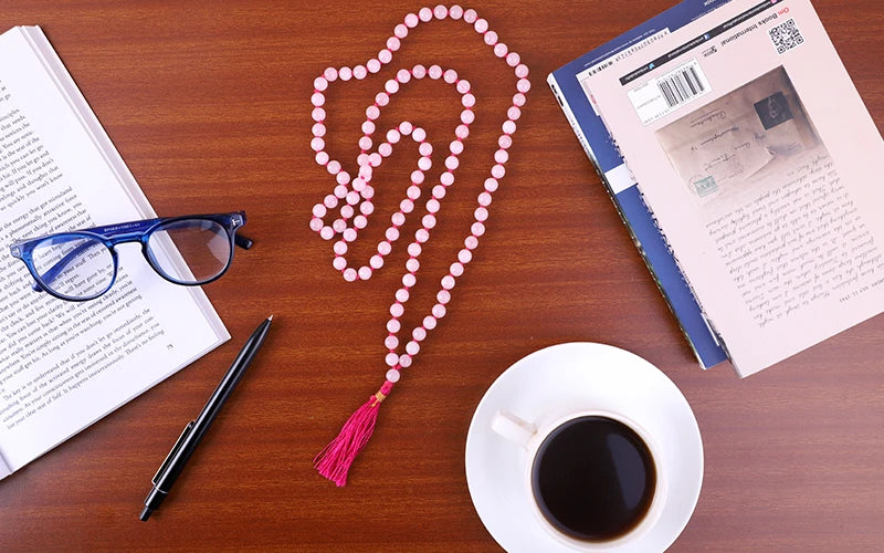 Rose Quartz Mala – Stone of Love, Healing & Positivity-Lab Certified