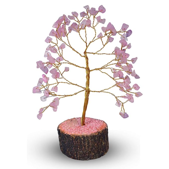 Rose Quartz Crystal Tree | Natural Healing Crystal for Love & Positive Energy