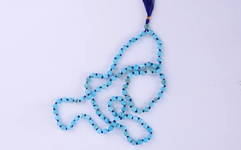 Turquoise Mala – Healing Energy Beads for Protection & Balance-Lab Certified