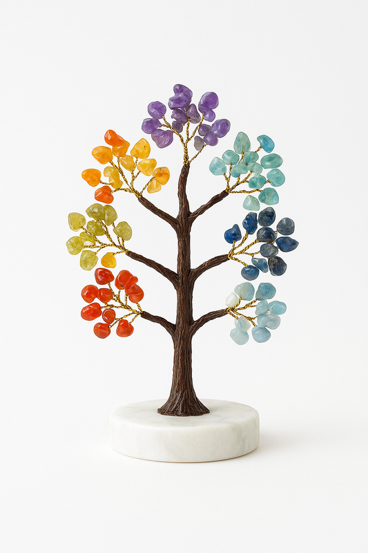7 Chakra Crystal Tree for Healing, Positivity & Prosperity
