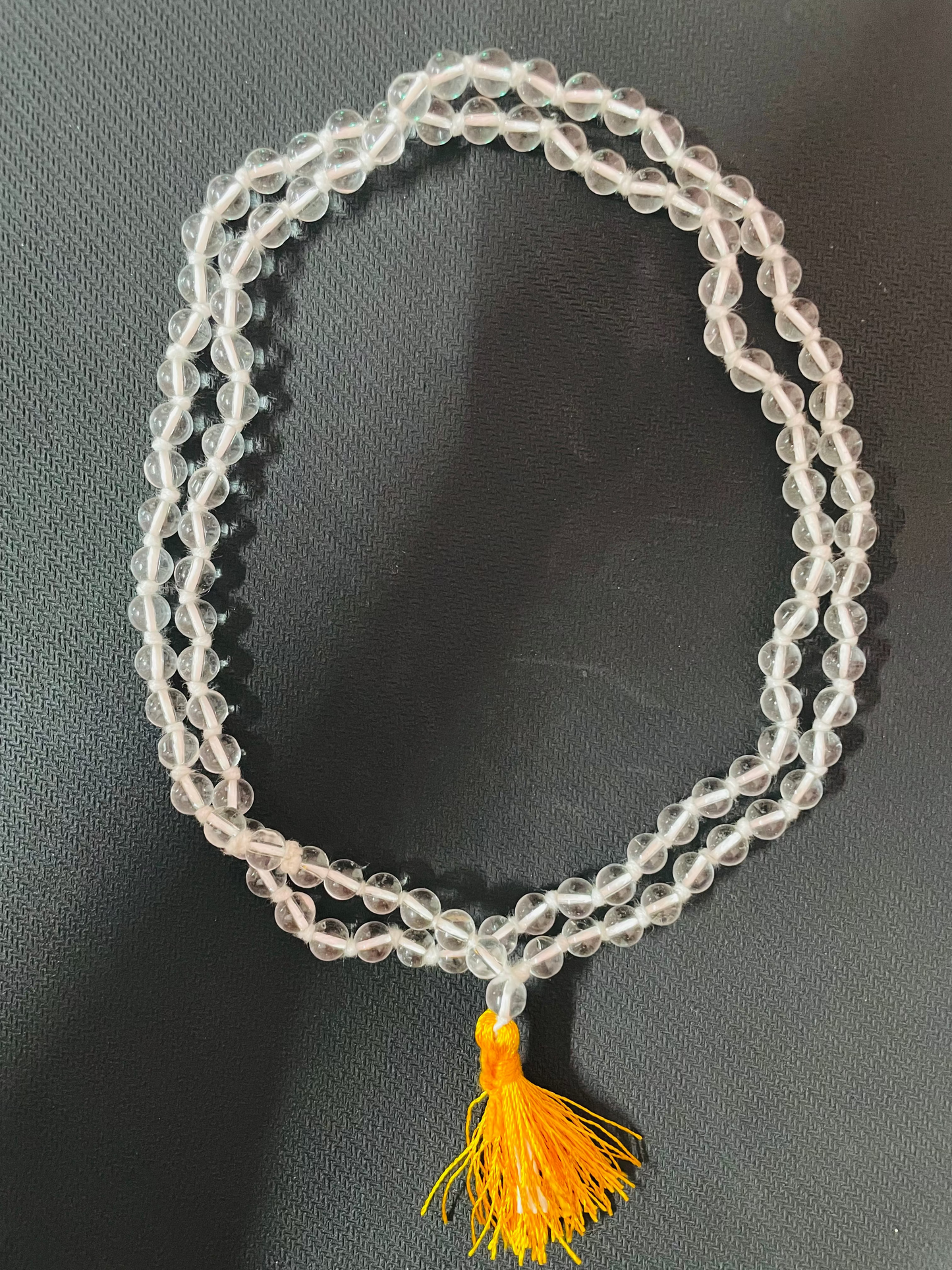 Sphatik Mala (Crystal Quartz Rosary) – For Positivity, Healing & Divine Energy