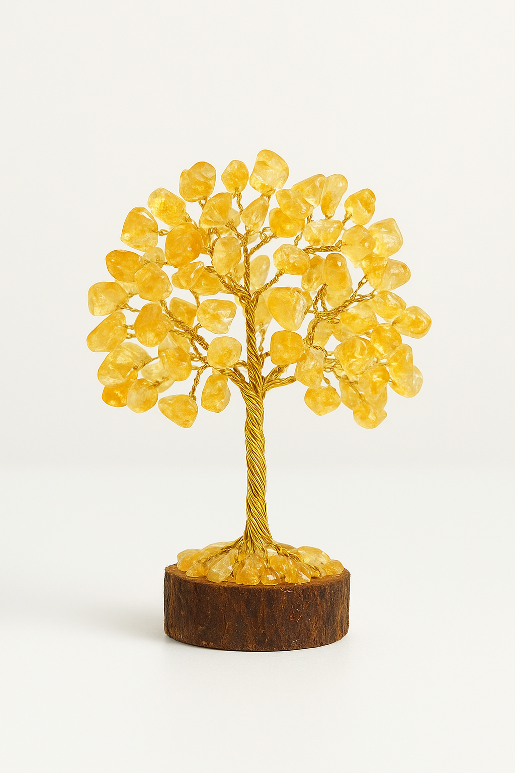Golden Quartz Crystal Tree – For Success, Confidence & Positive Energy