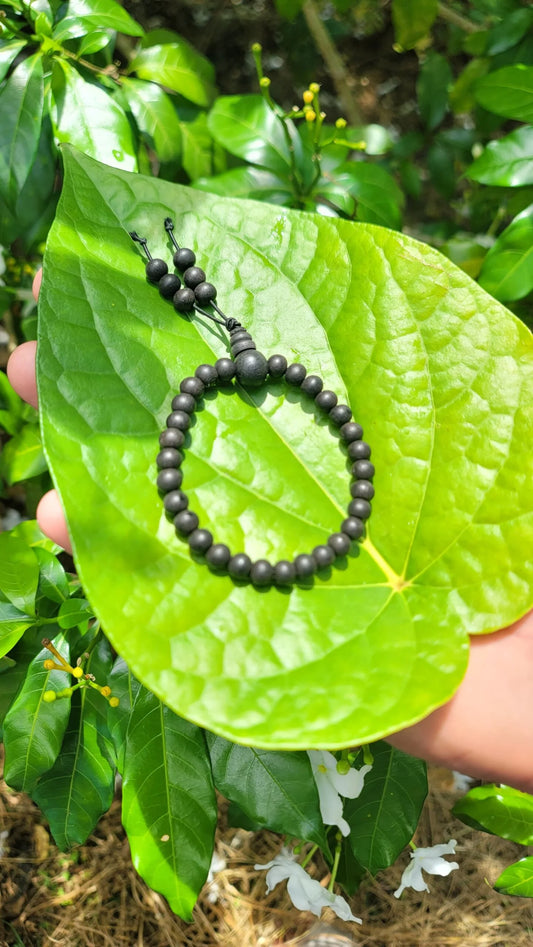 Karungali Bracelet – Natural Black Ebony Wood Healing Energy Wrist Mala-6mm