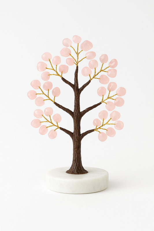 Rose Quartz Crystal Tree | Natural Healing Crystal for Love & Positive Energy