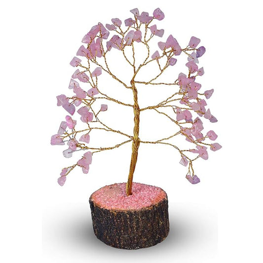 Rose Quartz Crystal Tree | Natural Healing Crystal for Love & Positive Energy